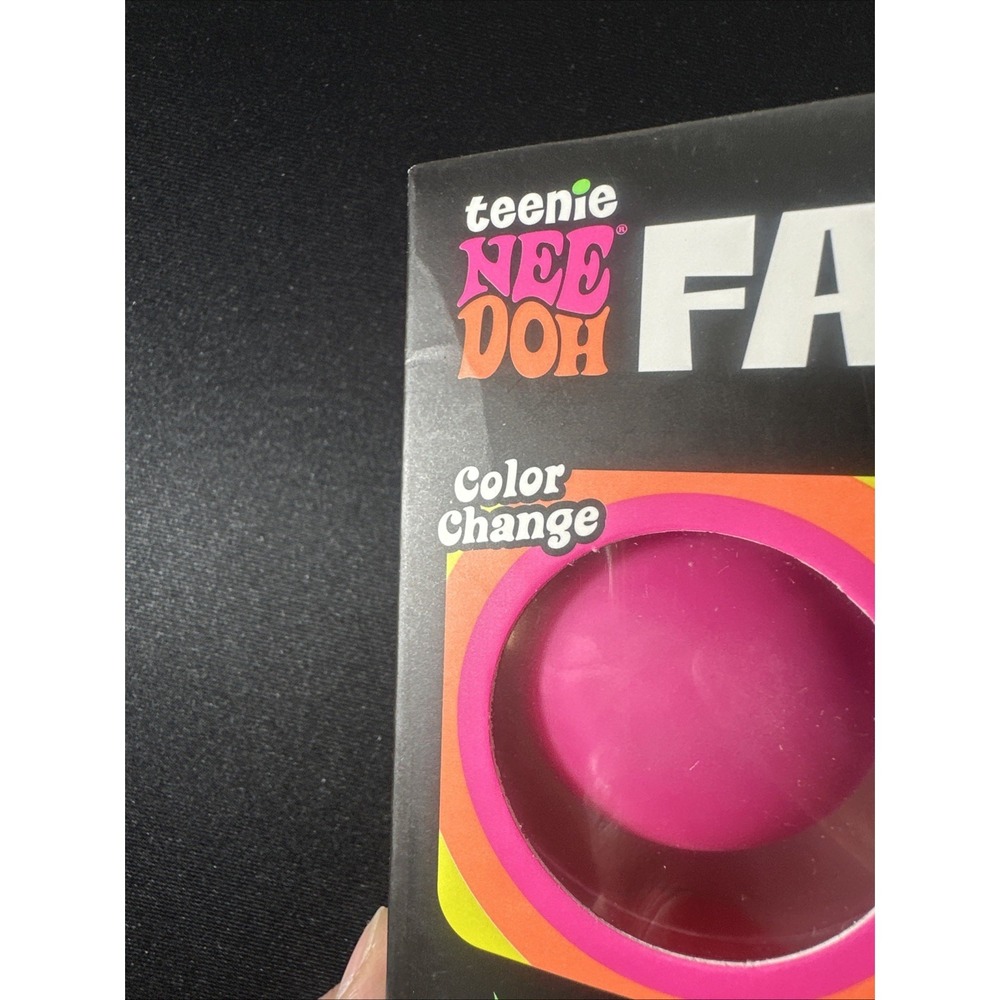 NeeDoh Teenie Fab Four 4-Pack Pink Purple Orange Swirl Schylling NEW - Picture 8 of 16